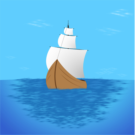 sailboatのイラスト素材