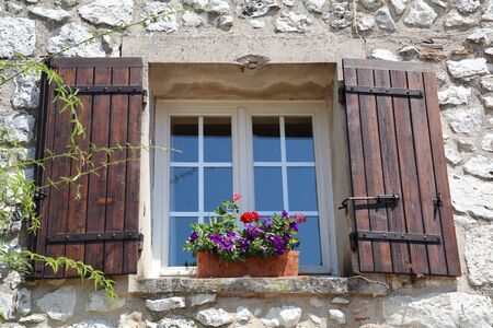 window with shutters