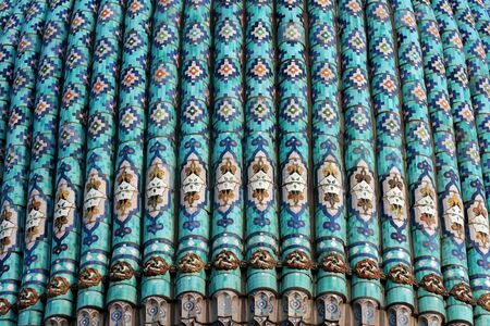 Cathedral mosque. A fragment of a ceramic decor. St.-Petersburg.