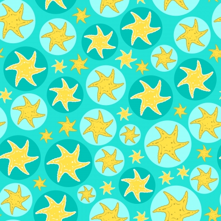Light Blue Fish Seamless Pattern  Vector Illustration of Sea Lifeのイラスト素材