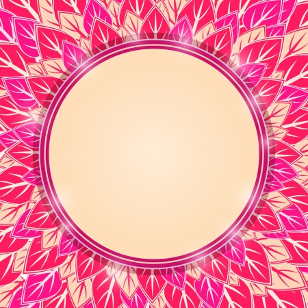 Pink Flower Beautiful Abstract Background Card. Vector Illustrationのイラスト素材