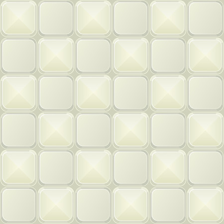 White Minimalistic Seamless Pattern with Geometric Simple 3d Cell  Vector Illustrationのイラスト素材