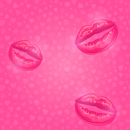 Illustration of Pink Open Lipのイラスト素材
