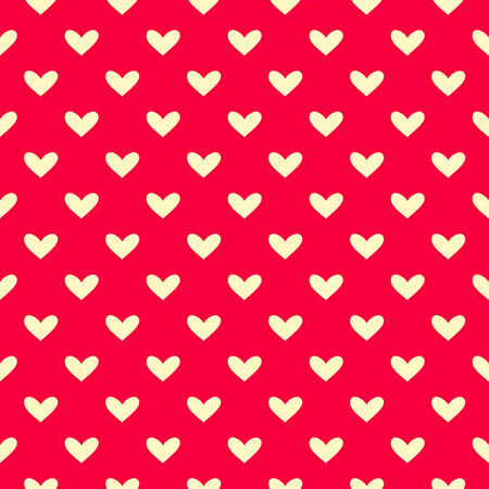 Simple Polka Dot Heart Seamless Pattern Illustration