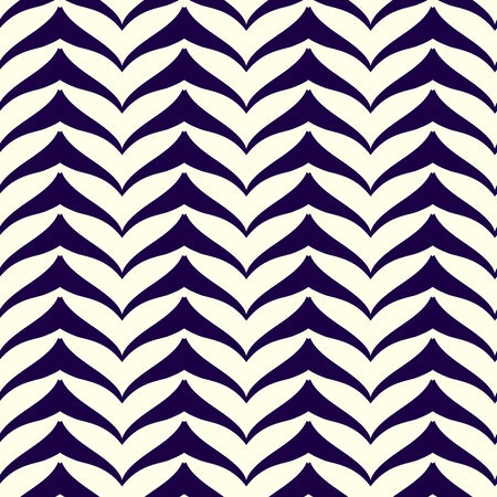 Abstract Striped Smooth Zig Zag Vector Seamless Patternのイラスト素材