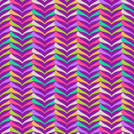 Abstract Colorful Striped Smooth Zig Zag Seamless Pattern