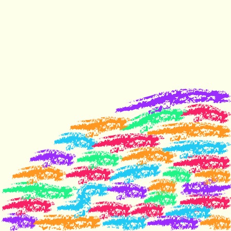 Bright Abstract Vector Invitation Card. Hand Drawn Background Illustrationのイラスト素材