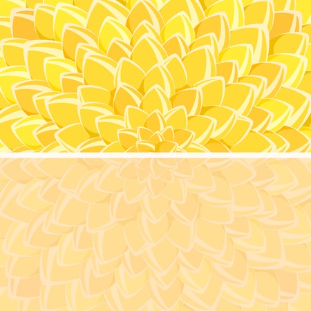 Yellow Flower Backdrop and Copy Space at the Bottom. Invitation Cardのイラスト素材