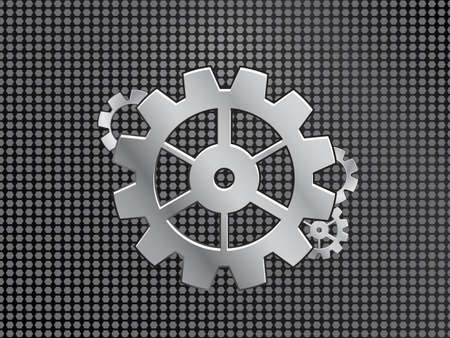 Industrial background with gear signs. vector illustrationのイラスト素材