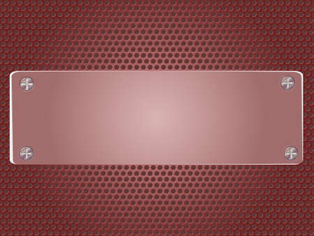 Seamless Red Metal Texture or Background. Vector Illustrationのイラスト素材