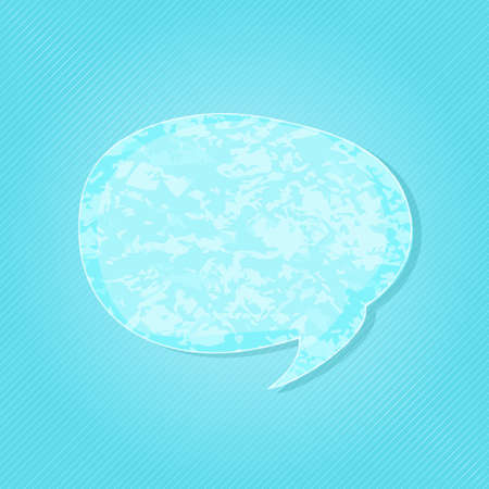 Blue Social Networking Media Chat Icon. Communication Concept. Group of Transparent Speech Bubbles Messageのイラスト素材