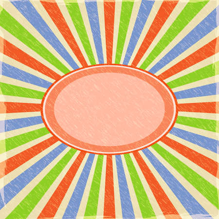 Vintage Scratched Paper Template Card. Vector Illustrationのイラスト素材