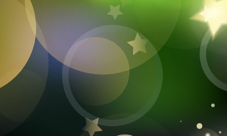 Abstract light golden gradient pink festive bokeh background with glitter sparkle blurred circles, Christmas lights. Beautiful texture.の写真素材