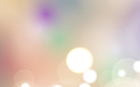 Abstract light golden gradient pink festive bokeh background with glitter sparkle blurred circles,...