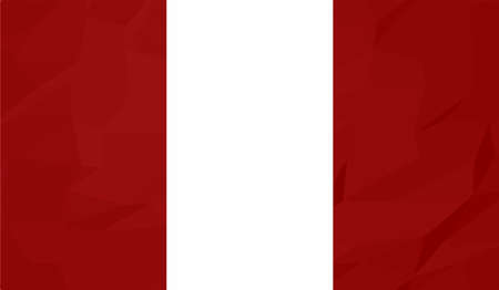 Peru flag with waving texture. Vector background.のイラスト素材