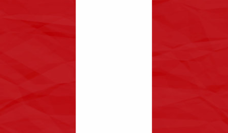 Grunge Peru flag. Peru flag with waving grunge texture.のイラスト素材