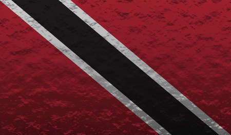 Trinidad and Tobago grunge flagのイラスト素材