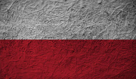 Poland grunge flag. Vector Isolated on backgroundのイラスト素材