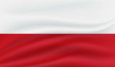 Poland grunge flag. Vector Isolated on backgroundのイラスト素材