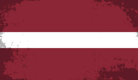 Latvia national grunge flag for your designs.のイラスト素材
