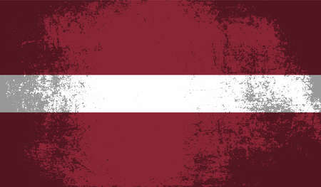 Latvia national grunge flag for your designs.のイラスト素材