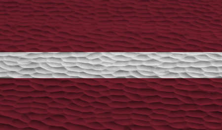 Latvia national grunge flag for your designs.のイラスト素材