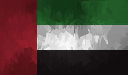 Flag of the United Arab Emirates Arabic Color Vectorのイラスト素材