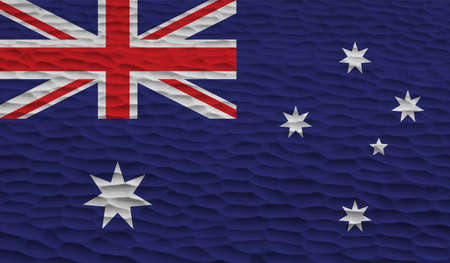 The flag of the state of Western Australia with grungeのイラスト素材