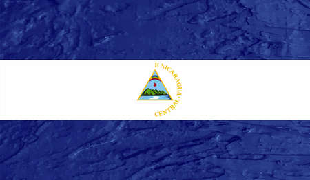 Grunge Nicaragua flag. Vector background.のイラスト素材