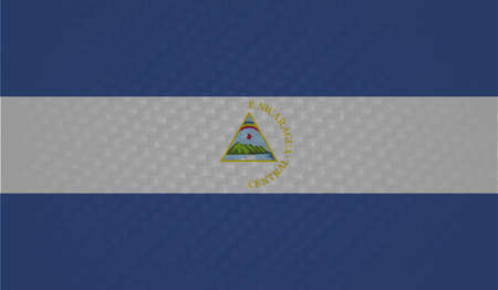 Grunge Nicaragua flag. Vector background.のイラスト素材