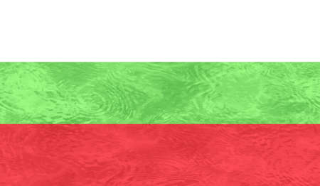 Bulgaria flag with waving grunge texture. Vector background.のイラスト素材