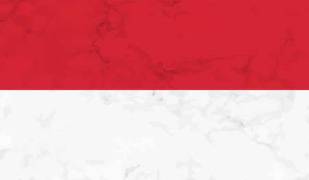 Poland flag with waving grunge texture. Vector background.のイラスト素材