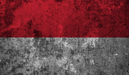 Poland flag with waving grunge texture. Vector background.の写真素材
