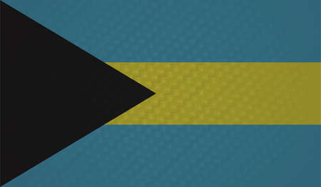 Bahamas flag with waving grunge texture. Vector background.のイラスト素材