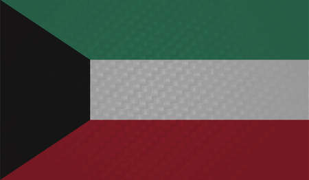 Kuwait grunge flag. Vector illustration. Grunge effect can be cleaned easily.のイラスト素材