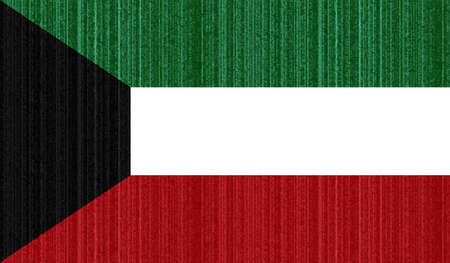 Kuwait grunge flag. Vector illustration. Grunge effect can be cleaned easily.のイラスト素材