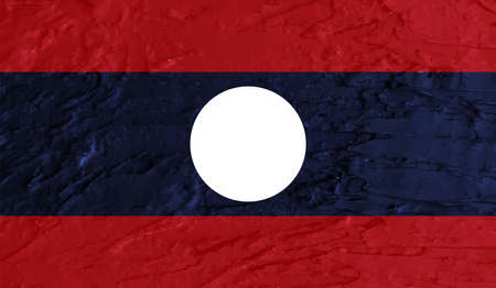 Laos grunge flag diagonal background. Vector illustration.のイラスト素材