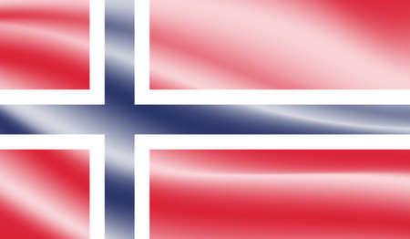 Norway flag with waving grunge texture. Vector background..のイラスト素材