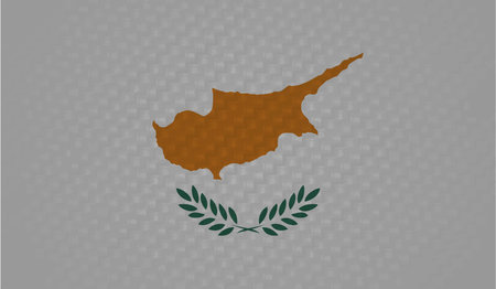 Cyprus grunge flag set on a white background. Vector illustration.のイラスト素材