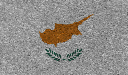 Cyprus grunge flag set on a white background. Vector illustration.のイラスト素材