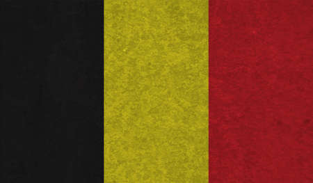 Grunge Belgium flag textured background. Vector illustrationのイラスト素材