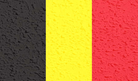 Grunge Belgium flag textured background. Vector illustrationのイラスト素材