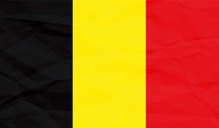 Grunge Belgium flag textured background. Vector illustrationのイラスト素材