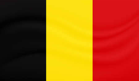 Grunge Belgium flag textured background. Vector illustrationのイラスト素材