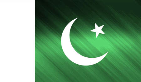 Pakistan national flag created in grunge styleのイラスト素材