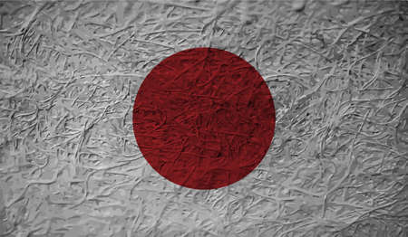 Grunge vector japan flag colorful for web and design workのイラスト素材
