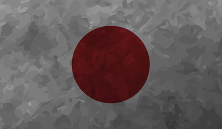 Grunge vector japan flag colorful for web and design workのイラスト素材