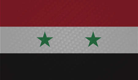 Syria flag with waving grunge texture. Vector background.のイラスト素材