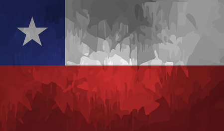 Syria flag with waving grunge texture. Vector background.のイラスト素材