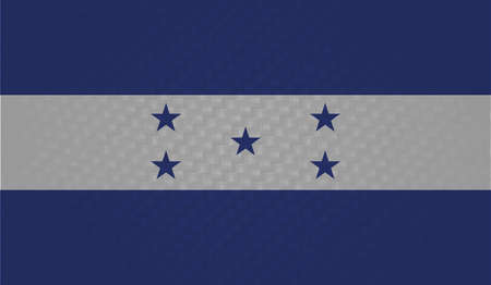 Honduras flag with waving grunge texture. Vector background.のイラスト素材